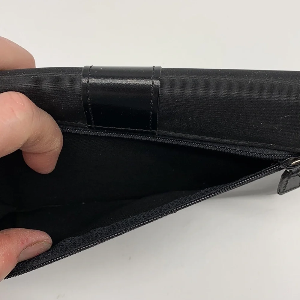 The Royalle Collection Black Wallet with Silver closure NWT